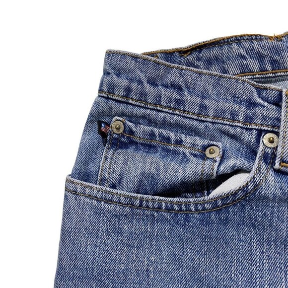 Vintage Y2K 90s Polo Ralph Lauren Saturday Jean Light Wash Sz 34x30 100% Cotton - Picture 4 of 16